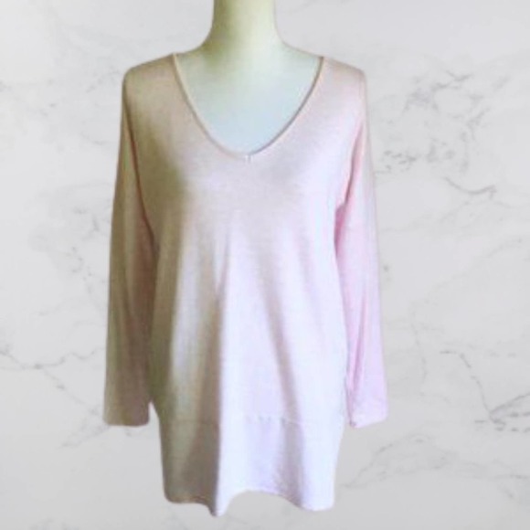 Cupio tunic length sweatshirt in pale pink, M - Picture 6 of 6